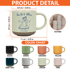 Personalized Engagement Pottery Mug, Custom Couple Names and Date, Newly Engaged Wedding Gift for Couple