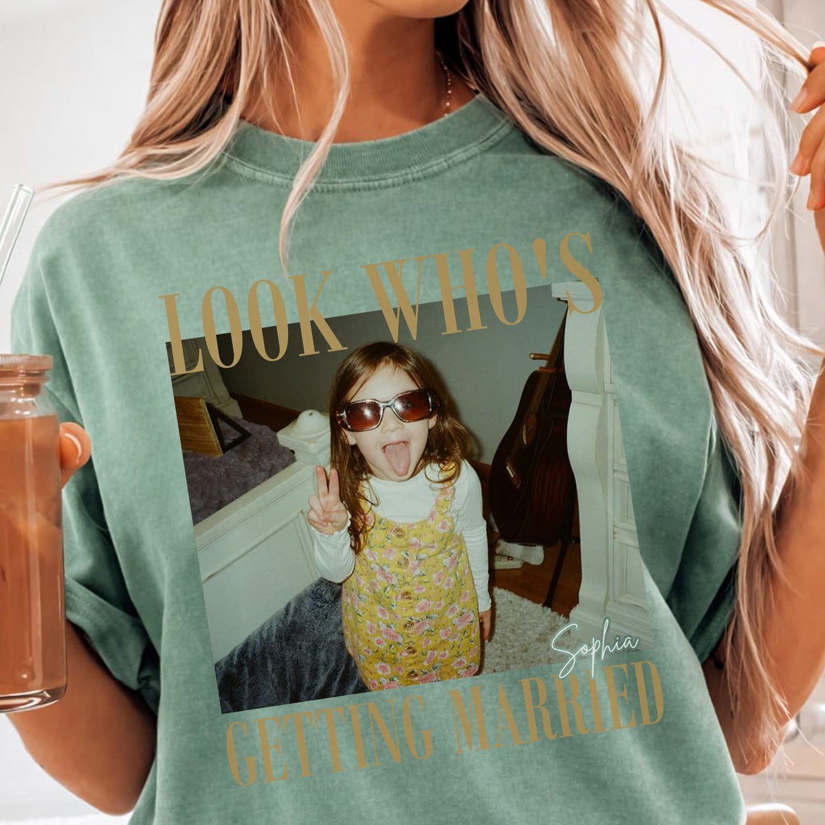 Custom Photo Getting Married Shirt, Personalized Bride to Be Tee, Funny Engagement Gift for Future Bride
