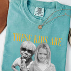 Custom These Kids Are Getting Married Shirt, Personalized Childhood Photo Wedding Tee, Engagement Gift for Bride, Groom or Family