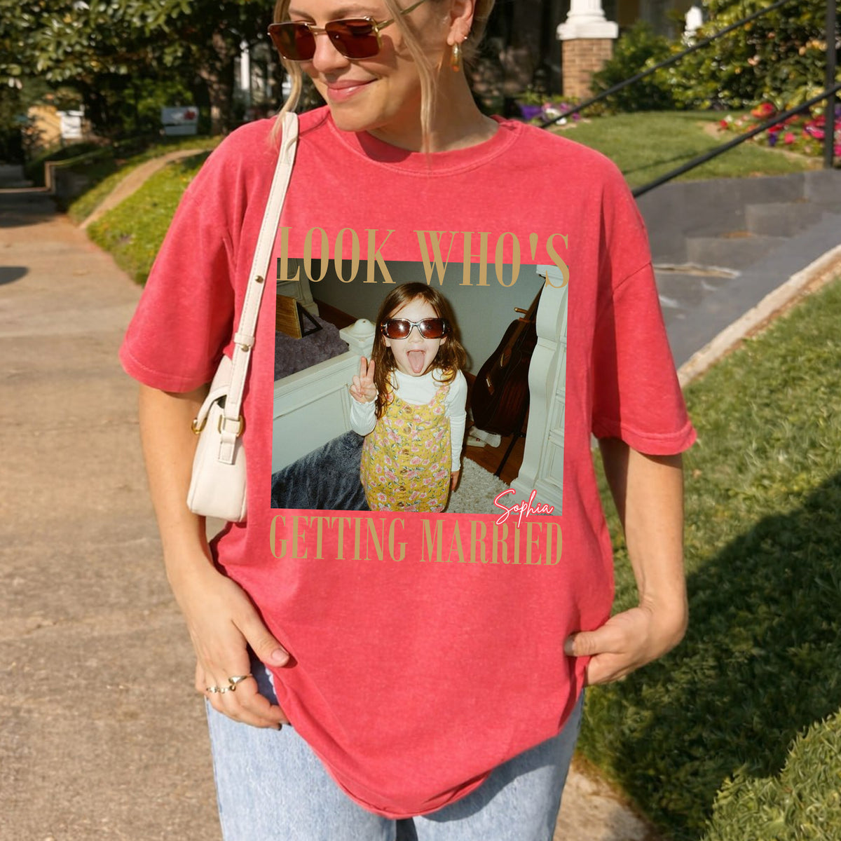 Custom Photo Getting Married Shirt, Personalized Bride to Be Tee, Funny Engagement Gift for Future Bride