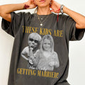 Custom These Kids Are Getting Married Shirt, Personalized Childhood Photo Wedding Tee, Engagement Gift for Bride, Groom or Family