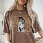 Just Engaged Custom Photo Shirt, Personalized Couple Names and Date Tee, Engagement Party Gift for Her