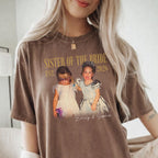 Sister of the Bride Custom Photo Shirt, Personalized Names and Est 2026 Tee, Bridal Party Wedding Gift