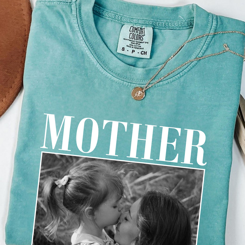 Custom Mother of the Bride Shirt Personalized Photo and Date Tee Wedding Day Gift for Mom Bridal Party Gift