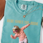 Here Comes the Bride Custom Photo Shirt, Personalized Childhood Picture and Name, Bridal Shower Gift