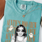 Auntie’s Boo Crew Halloween Shirt Custom Photo and Name Personalized Kids Halloween Tee Family Matching Gift