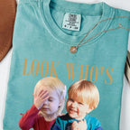Look Who's Getting Married Shirt, Custom Childhood Photo and Names, Funny Wedding Gift for Couple