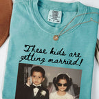 These Kids Are Getting Married Custom Photo Shirt, Personalized Wedding Date Tee, Gift for Parents
