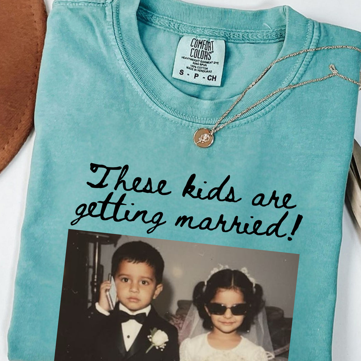 These Kids Are Getting Married Custom Photo Shirt, Personalized Wedding Date Tee, Gift for Parents