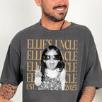 Custom Uncle Photo Shirt, Personalized Name and Year Tee, First Time Uncle Gift From Niece or Nephew