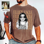 Custom Uncle Photo Shirt, Personalized Name and Year Tee, First Time Uncle Gift From Niece or Nephew