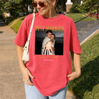Just Married Photo Shirt, Personalized Couple Names and Wedding Date Tee, Newlywed Gift for Bride