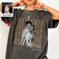 Just Engaged Custom Photo Shirt, Personalized Couple Names and Date Tee, Engagement Party Gift for Her