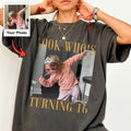 Look Who's Turning 16 Custom Photo Shirt, Personalized Childhood Picture and Name, Sweet Sixteen Birthday