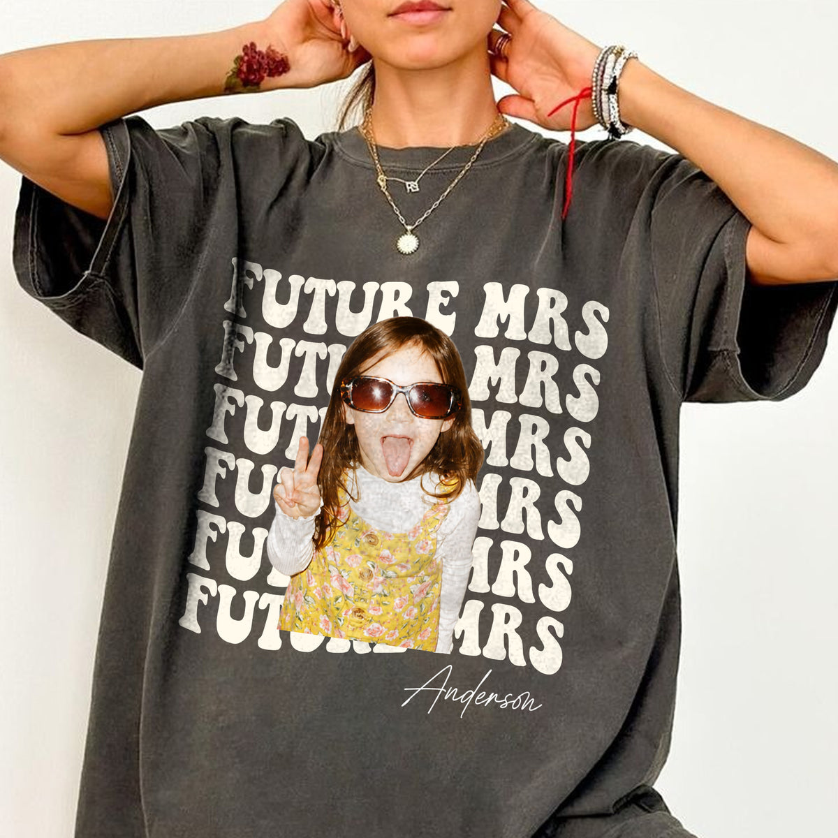 Custom Bride Photo Shirt, Future Mrs Bachelorette Tee