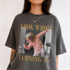 Look Who's Turning 16 Custom Photo Shirt, Personalized Childhood Picture and Name, Sweet Sixteen Birthday