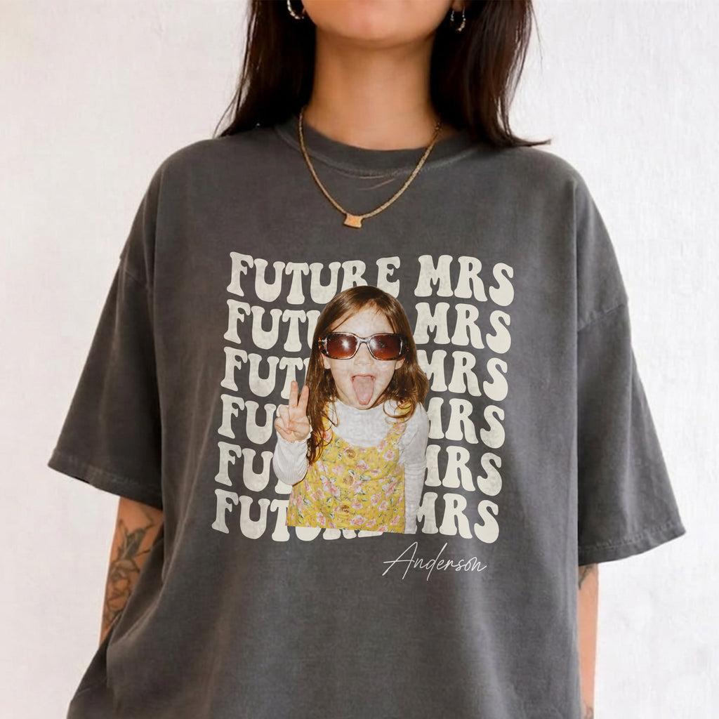 Custom Bride Photo Shirt, Future Mrs Bachelorette Tee