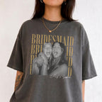Custom Bridesmaid Photo Shirt, Personalized Names Tee, Bachelorette Party and Wedding Gift for Her