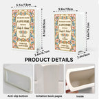 Personalized Our Greatest Chapter Ceramic Book Vase, Custom Couple Names and Wedding Date, Romantic Wedding Gift