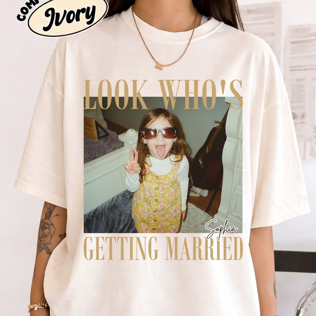 Custom Photo Getting Married Shirt, Personalized Bride to Be Tee, Funny Engagement Gift for Future Bride