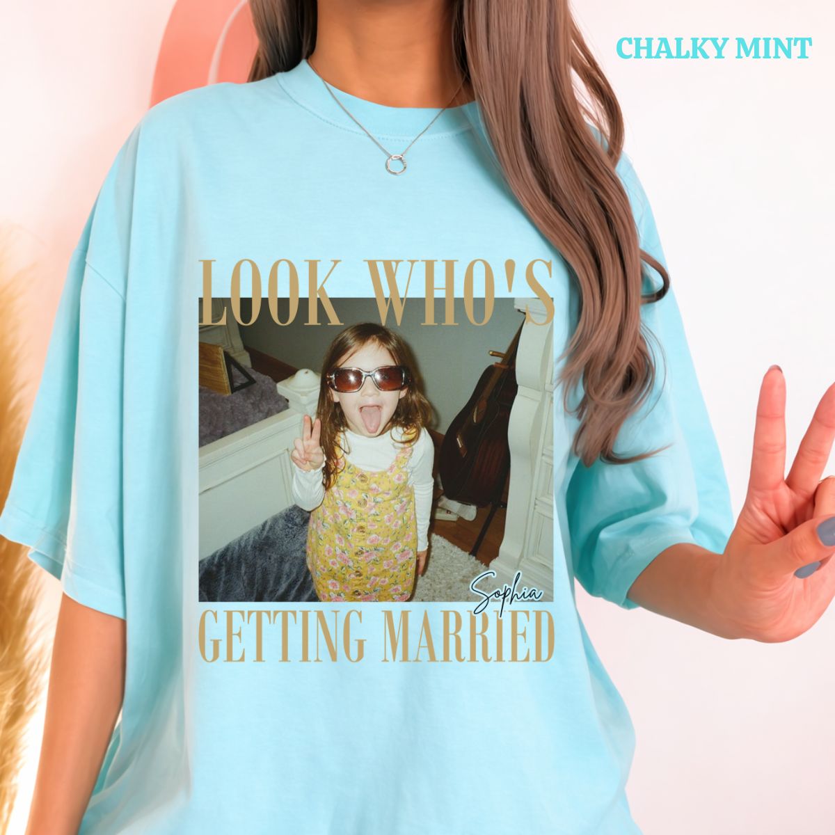 Custom Photo Getting Married Shirt, Personalized Bride to Be Tee, Funny Engagement Gift for Future Bride