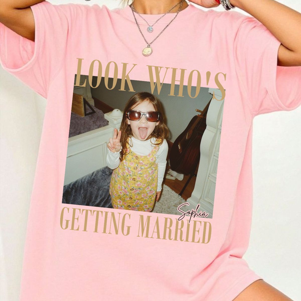 Custom Photo Getting Married Shirt, Personalized Bride to Be Tee, Funny Engagement Gift for Future Bride