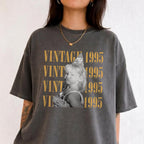 Custom Vintage Photo and Year Shirt Personalized Birthday Gift 90s Vintage T-Shirt Custom Picture Tee
