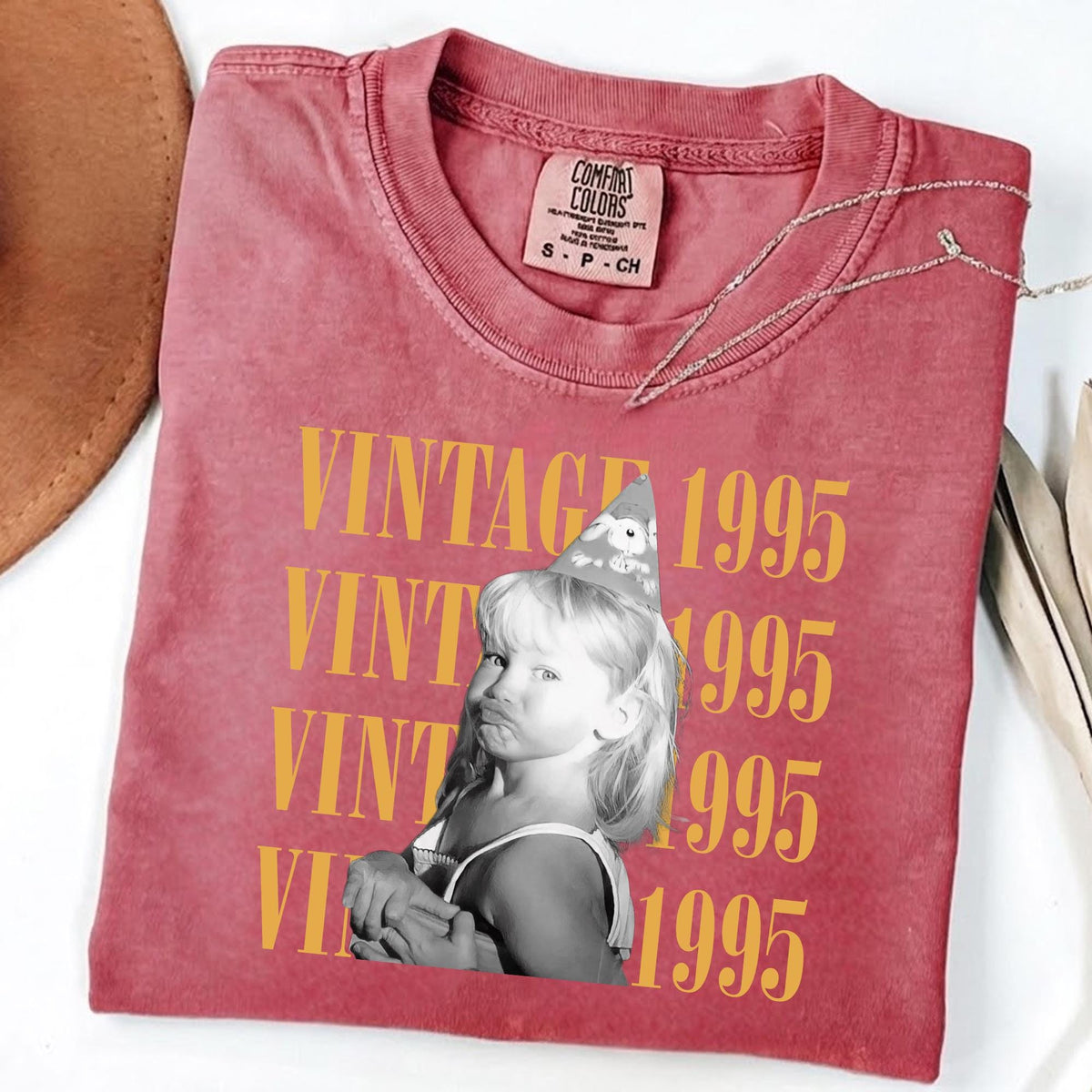 Custom Vintage Photo and Year Shirt Personalized Birthday Gift 90s Vintage T-Shirt Custom Picture Tee