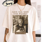 Custom Wizard Photo Shirt, Personalized Vintage Magic Tee, Funny Retro Costume Gift for Fantasy Fans
