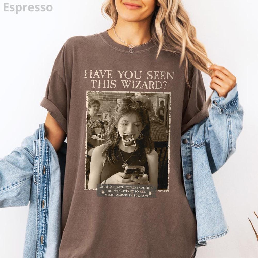 Custom Wizard Photo Shirt, Personalized Vintage Magic Tee, Funny Retro Costume Gift for Fantasy Fans