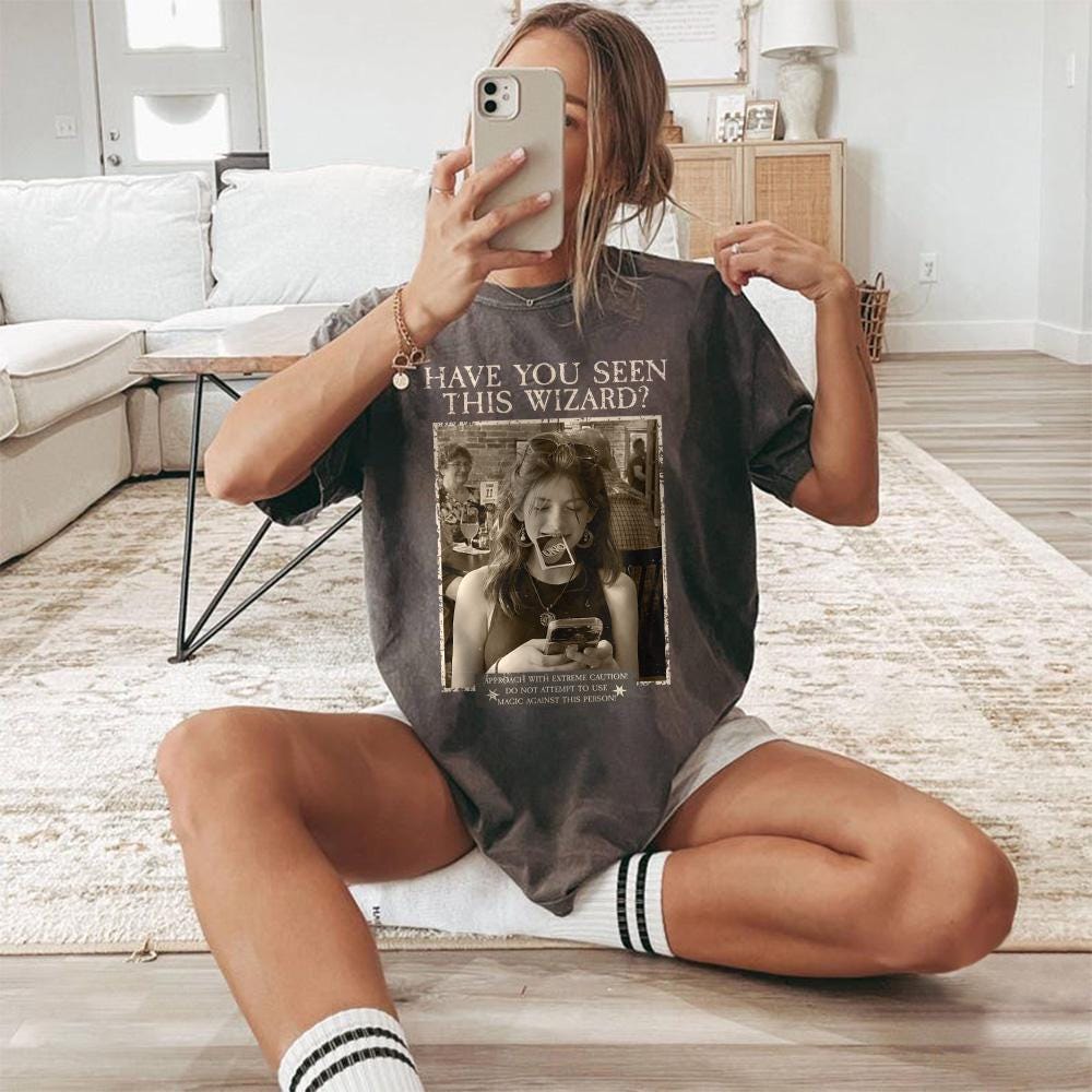 Custom Wizard Photo Shirt, Personalized Vintage Magic Tee, Funny Retro Costume Gift for Fantasy Fans