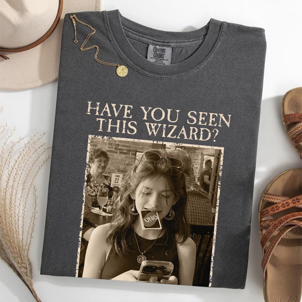 Custom Wizard Photo Shirt, Personalized Vintage Magic Tee, Funny Retro Costume Gift for Fantasy Fans