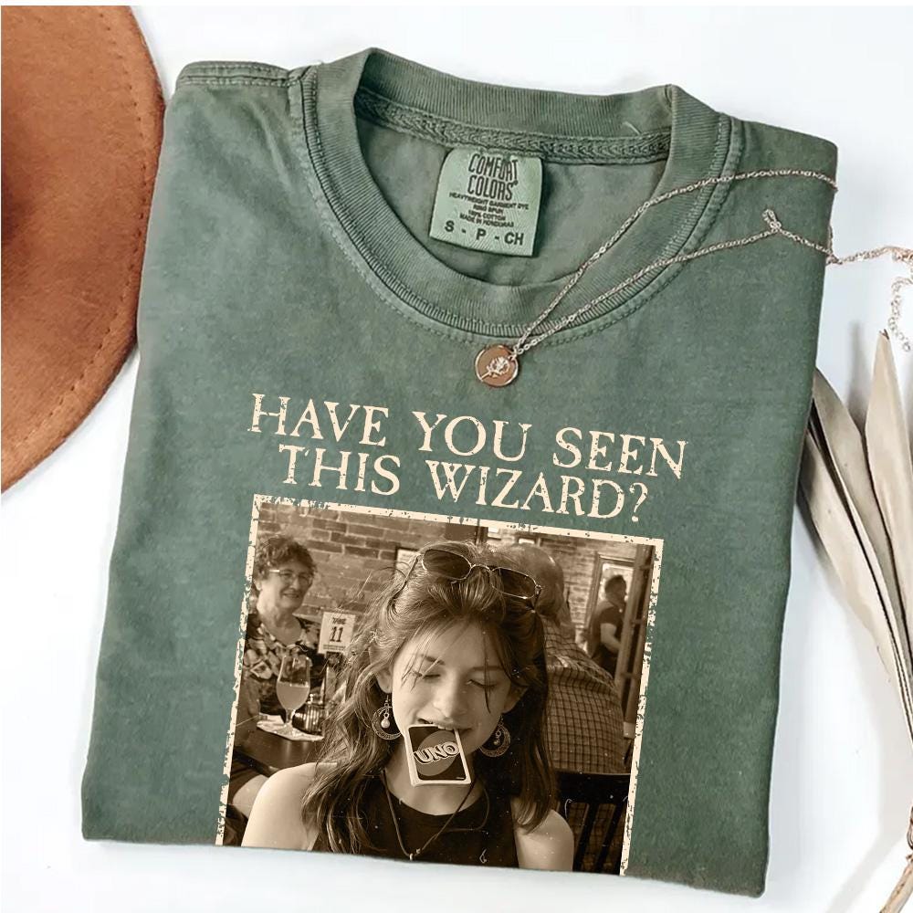 Custom Wizard Photo Shirt, Personalized Vintage Magic Tee, Funny Retro Costume Gift for Fantasy Fans