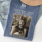 Custom Wizard Photo Shirt, Personalized Vintage Magic Tee, Funny Retro Costume Gift for Fantasy Fans