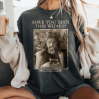 Custom Wizard Photo Shirt, Personalized Vintage Magic Tee, Funny Retro Costume Gift for Fantasy Fans