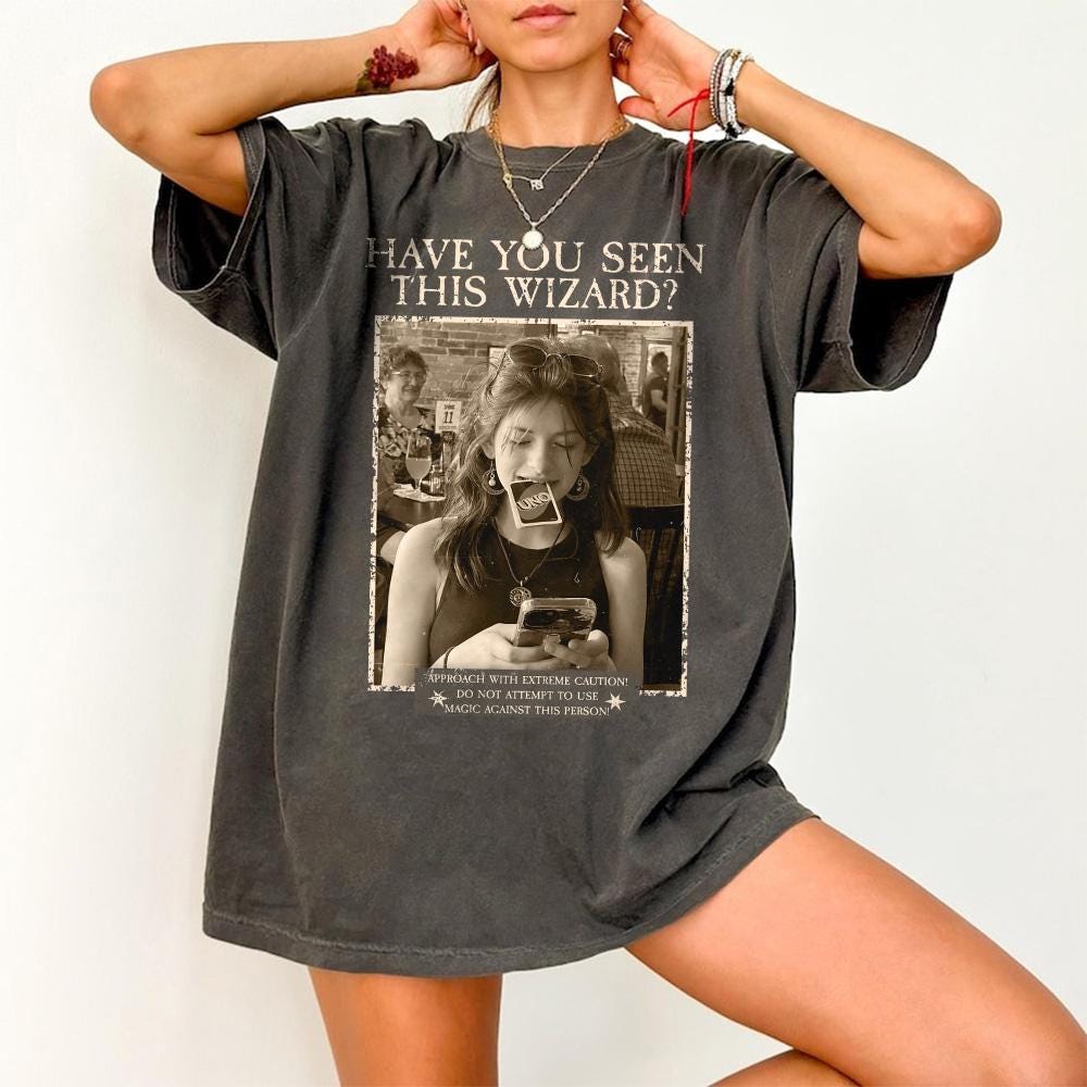 Custom Wizard Photo Shirt, Personalized Vintage Magic Tee, Funny Retro Costume Gift for Fantasy Fans