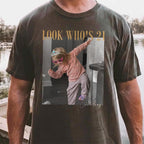 Look Who's Birthday Custom Photo Shirt, Personalized Age Tee, Vintage 20th 30th 40th Birthday Gift