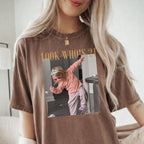Look Who's Birthday Custom Photo Shirt, Personalized Age Tee, Vintage 20th 30th 40th Birthday Gift