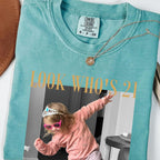 Look Who's Birthday Custom Photo Shirt, Personalized Age Tee, Vintage 20th 30th 40th Birthday Gift