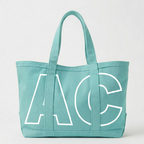 Custom Initials Trim Canvas Tote for Girls