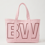 Custom Initials Trim Canvas Tote for Girls